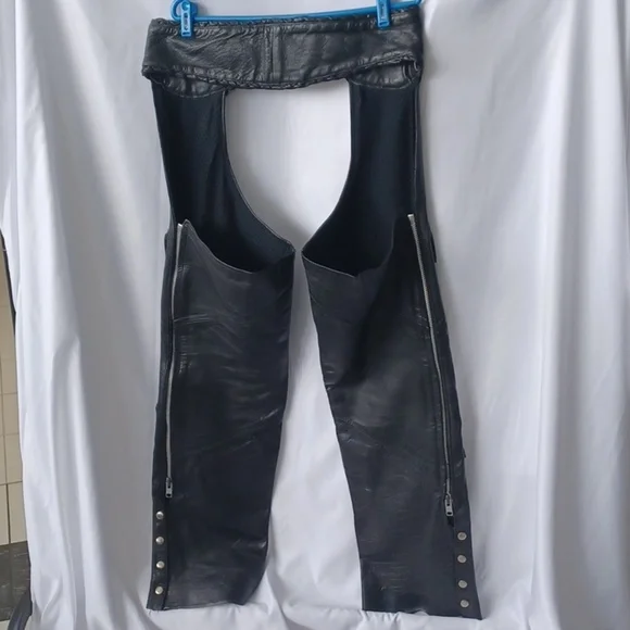 Highway One Vintage Leather Chaps, Y2K - Picture 4 of 10